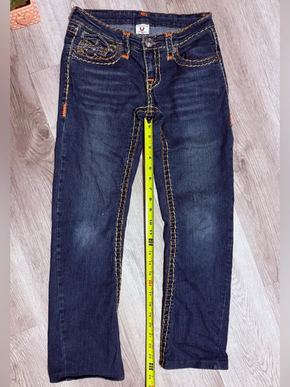 Vintage True Religion Women’s Joey Denim Bootcut Jeans contrast Stitching - Picture 7 of 9